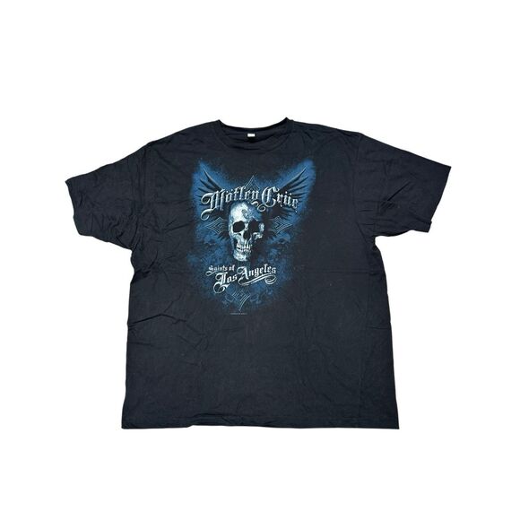 Motley Crüe y2k 2008 CrüeFest Saints of Los Angeles Tour TShirt Vintage Band Tee - Picture 1 of 7